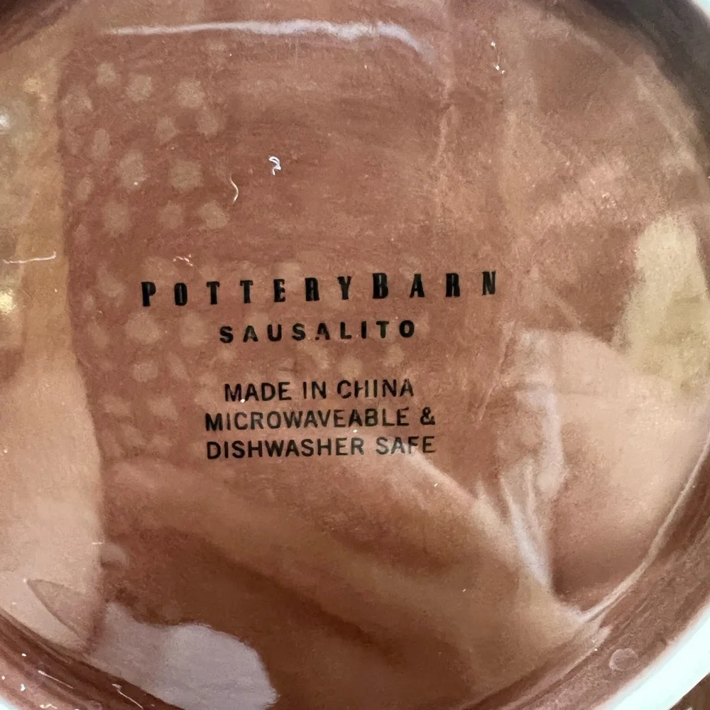 Pottery Barn Brown 10” Sausalito salad plate